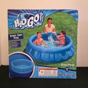 Bestway‎ H2O GO Inflatable Spaceship Pool 135 Gal Capacity 3 Air Chambers New